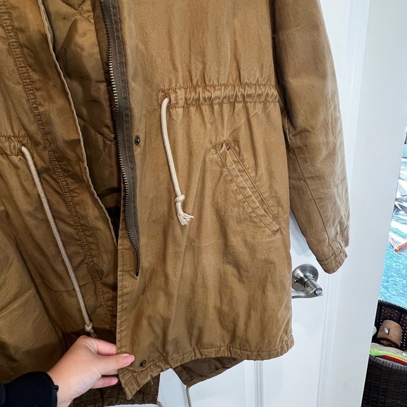 Old Navy Tan Winter Jacket Size Small - Picture 16 of 16